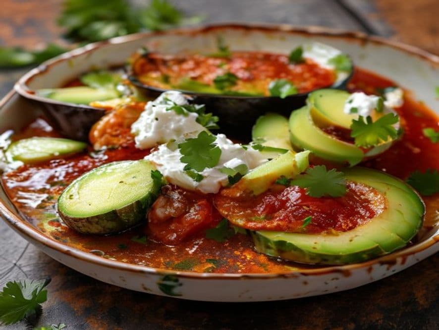 Huevos en cocotte con hongos silvestres keto