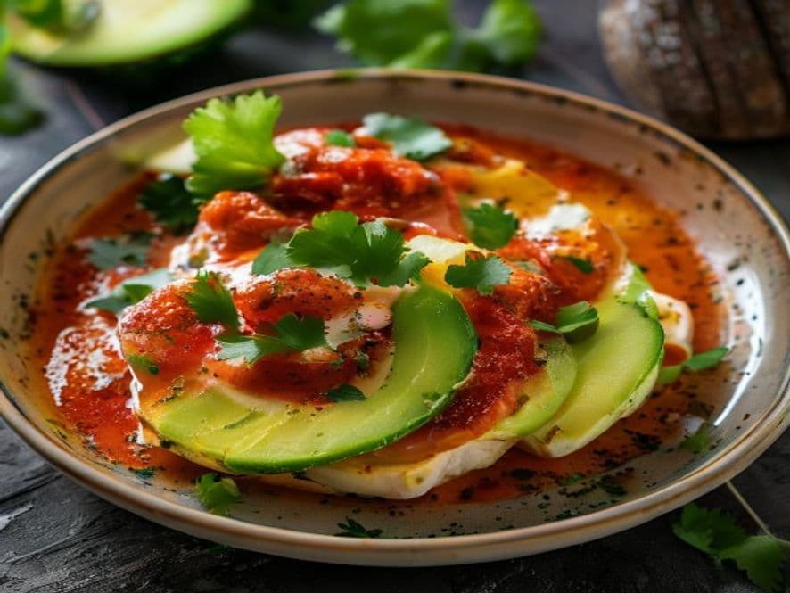 Huevos en Cocotte con Salsa de Chipotle Keto