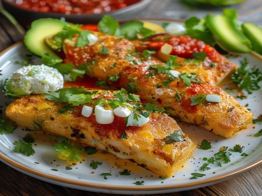 Huevos estrellados con brócoli y queso Keto