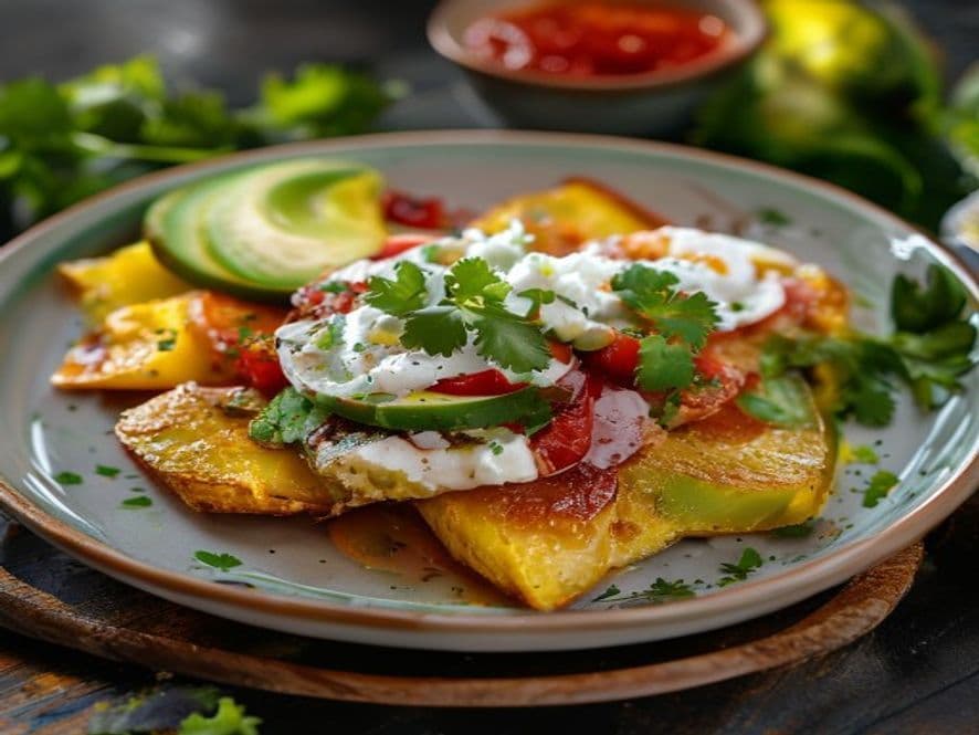 Huevos estrellados con chile güero asado Keto