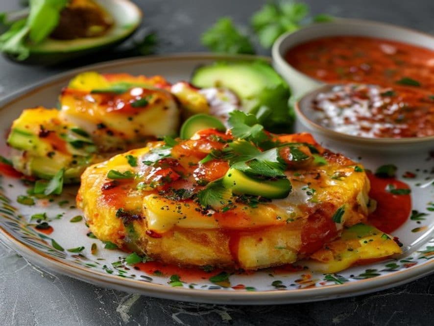 Huevos Estrellados con Queso Cotija y Epazote Keto