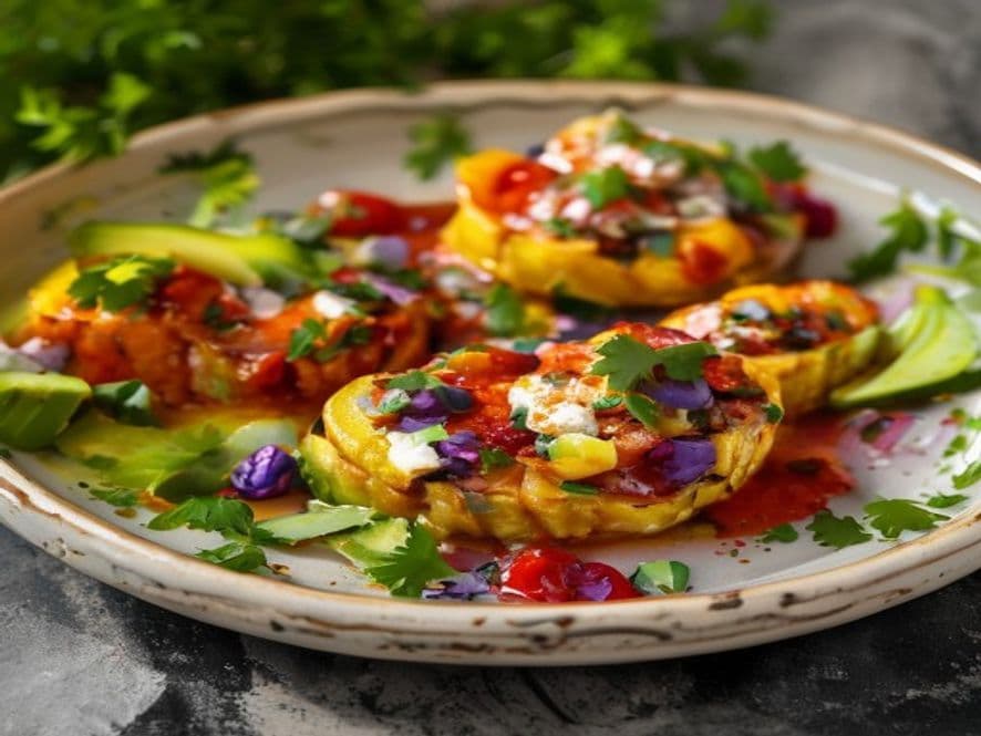Huevos pochados con flor de colorín Keto