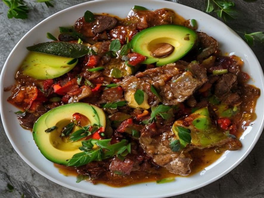 Machaca con Huevo Keto
