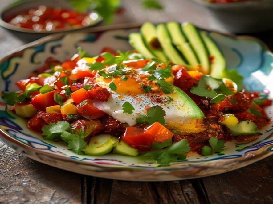 Machaca Sonorense con Huevo y Pico de Gallo Keto