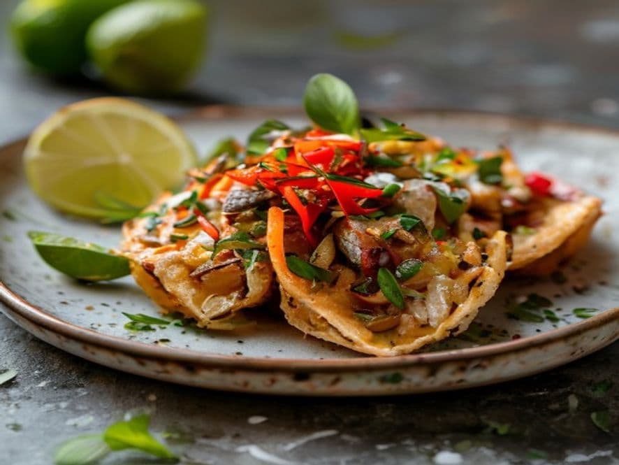 Mini Panuchos Keto de Cecina