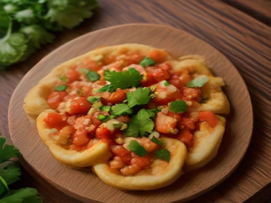 Mini Sopes Keto de Chicharrón en Salsa Verde