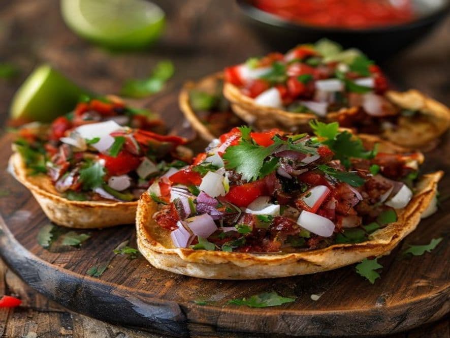 Mini Tostadas Keto de Res