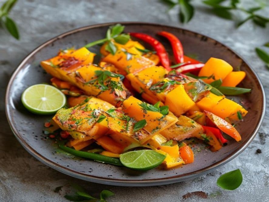 Paletas keto de mango