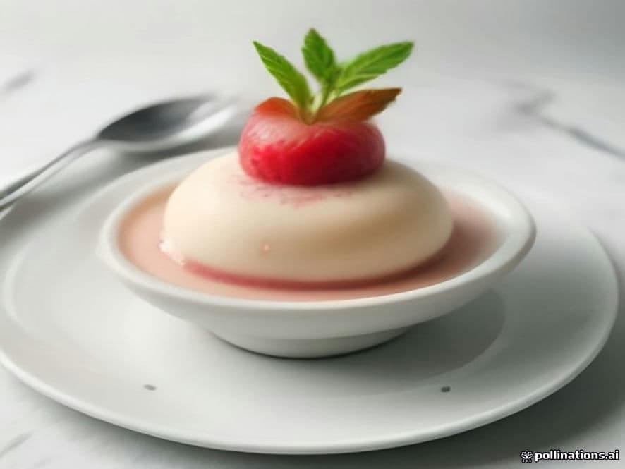 Panna cotta keto de melón