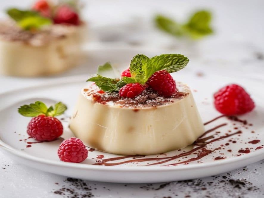 Panna cotta keto de piña mínima keto