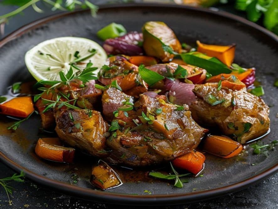Pollo con flor de calabaza Keto para cenar