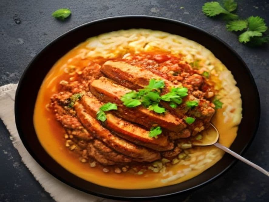 Pollo en manchamanteles keto