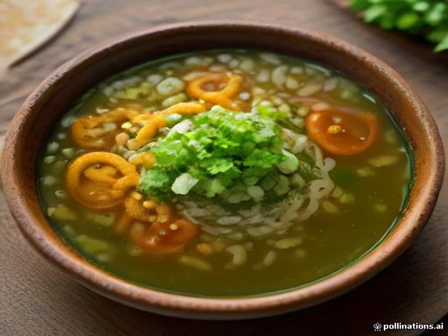 Pozole Verde Keto de Camarón