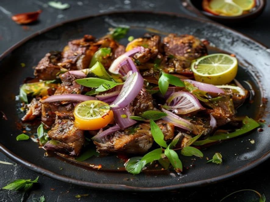 Res al limón y ajo keto para cenar