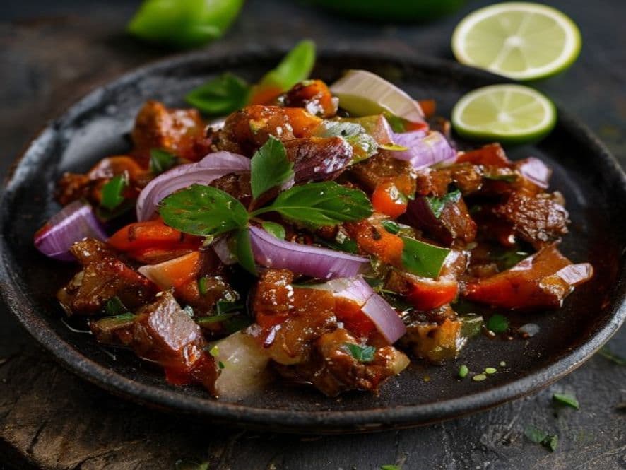 Res con salsa de chile serrano Keto