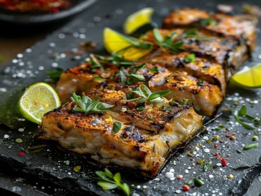 Robalo relleno keto