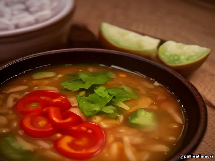 Sopa de jitomate con chile Keto