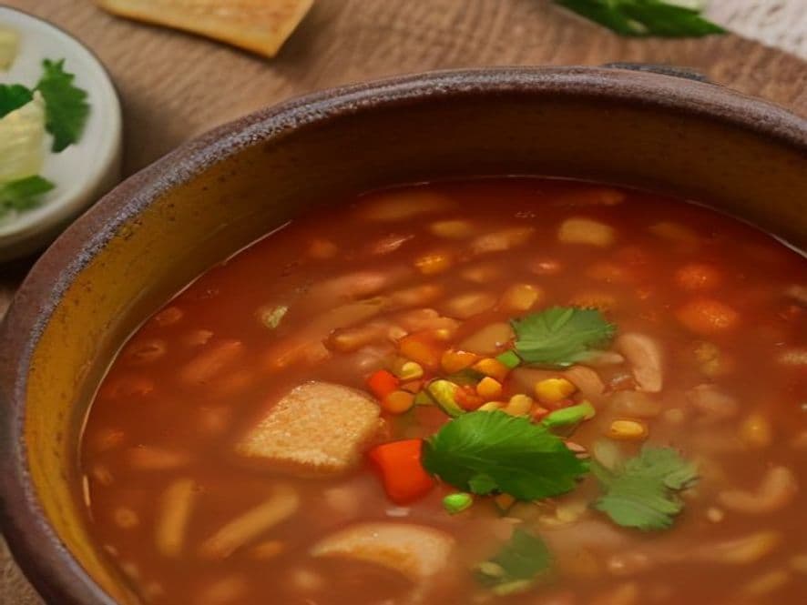 Sopa de mejillones en escabeche keto
