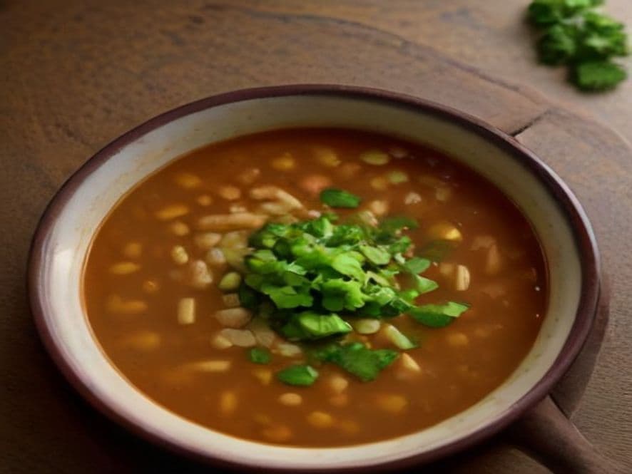 Sopa de mole con pollo Keto