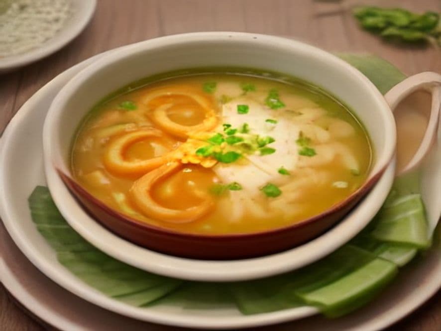 Sopa de Nopalitos con Queso Keto
