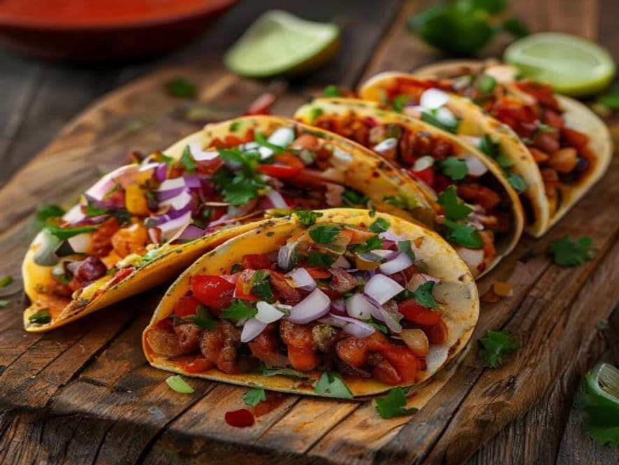 Tacos de Carne Molida con Jalapeño Keto con Tortilla de Almendra