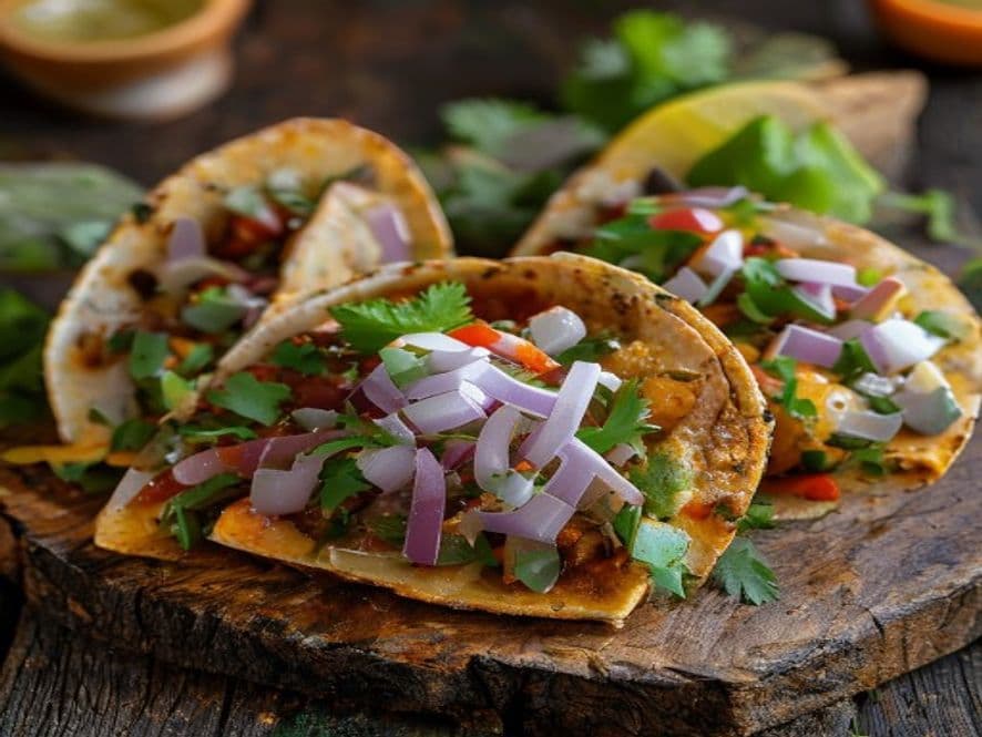 Tacos de conejo Keto en salsa con tortilla de almendra