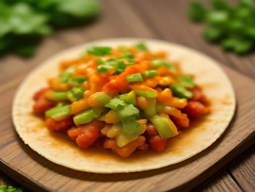 Tacos de Conejo en Salsa Keto con Tortilla de Espinaca