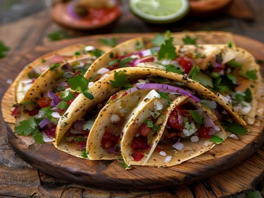 Tacos de Moronga Keto en Tortilla de Coco