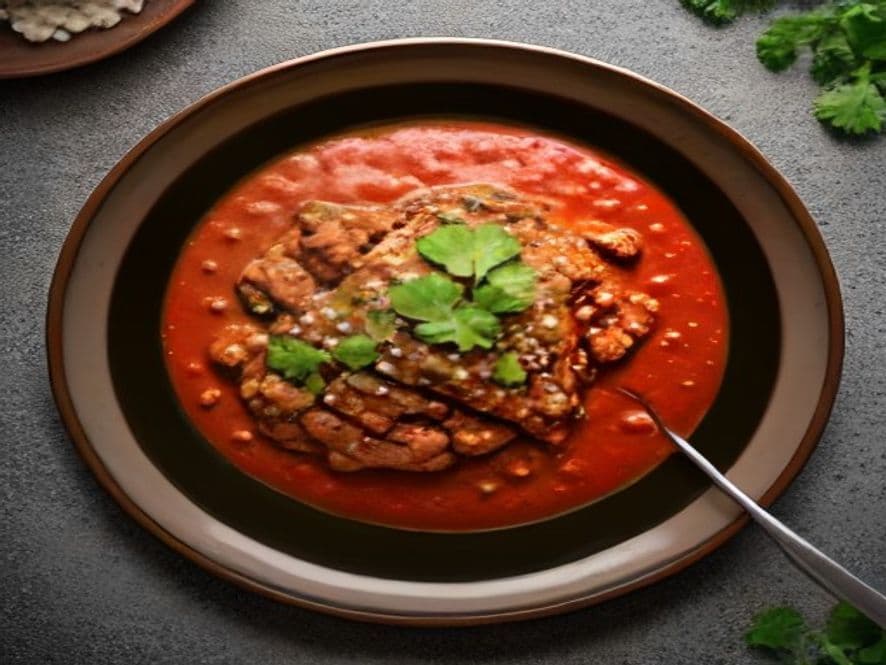 Ternera en Mole Rojo Poblano Keto