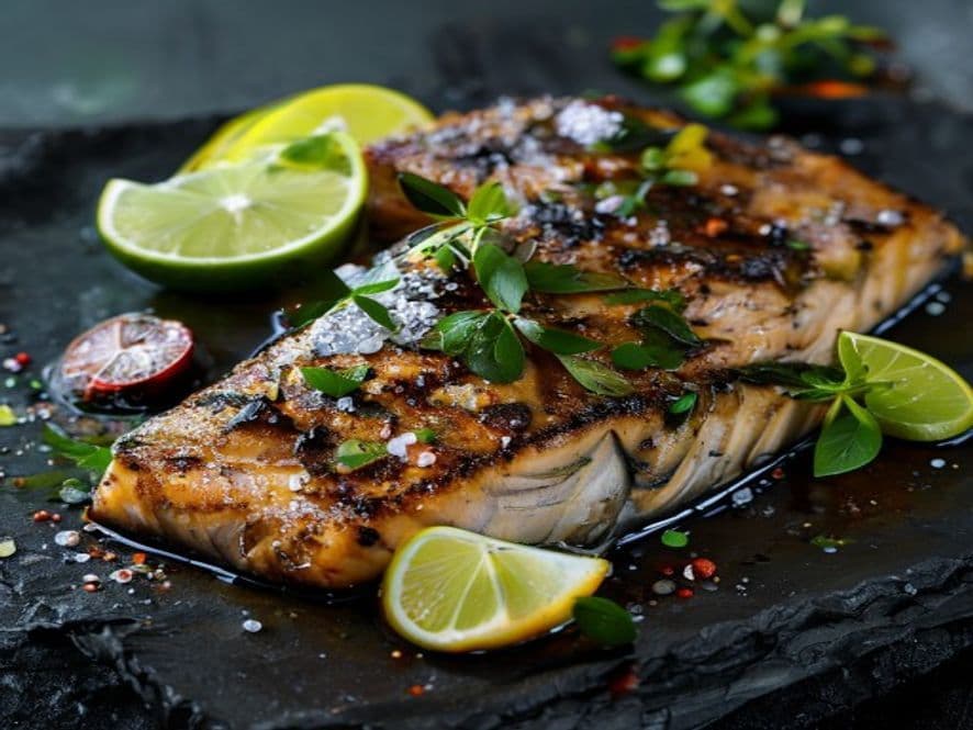 Tilapia en salsa negra keto para cenar