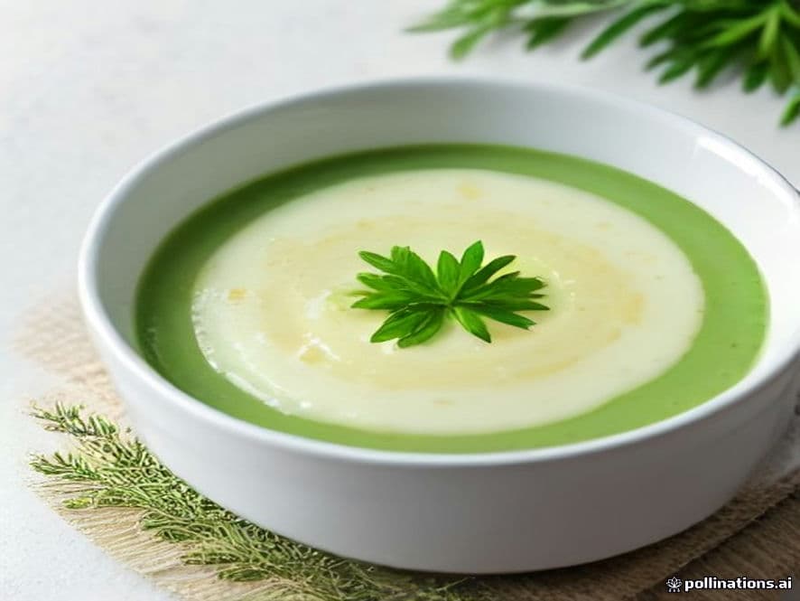 Vichyssoise Keto de Coliflor al Toque de Chile Poblano